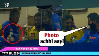 Jasprit Bumrah selfie with dhoni in dressing room after mi vs csk match [upl. by Trevorr]