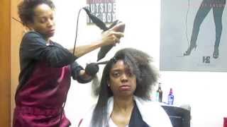 How to straighten african american hair [upl. by Ail165]