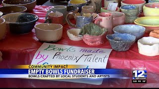 Empty bowls handcrafted by local artisans for food banks event [upl. by Ater872]