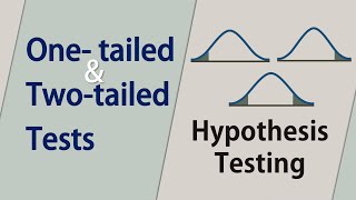 OneTailed vs TwoTailed Hypothesis Tests  2sided vs lower and upper tails [upl. by Buford77]