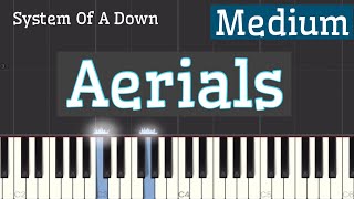 System Of A Down  Aerials Piano Tutorial  Medium [upl. by Remo]