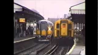 Trains In The 1990s  Basingstoke Class 47 Clagfest [upl. by Sofko]