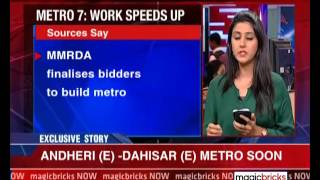 Connectivity boost Bidders finalised for AndheriE  DahisarE metro line  The Property News [upl. by Arturo]