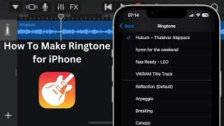 How To Make Ringtone for iPhone using GarageBand 2022 [upl. by Nahraf]