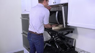 How to Remove an OvertheRange OTR Microwave with an Airsled LiftCart [upl. by Lundin]