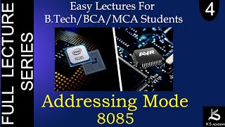 Addressing Modes Of 8085 Microprocessor  Microprocessor And Microcontroller  BTech  Lect 4 [upl. by Breban979]