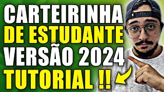 CARTEIRINHA DE ESTUDANTE DNE OFICIAL 2024  RECEBA A SUA HOJE EM ATÉ UMA HORA [upl. by Tsui]