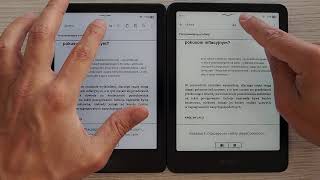 Kindle Paperwhite 5 vs Paperwhite 6  szybkość działania zmiana stron [upl. by Einittirb272]