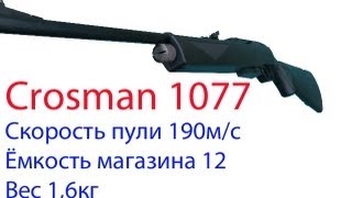 Crosman 1077 Air Rifle video Review shootingКросман 1077 пневматическая винтовка видео обзор [upl. by Dehsar]