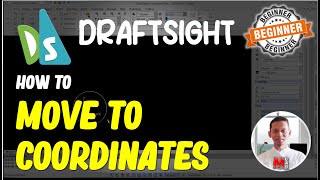 Draftsight How To Move To Coordinates [upl. by Notsgnal946]