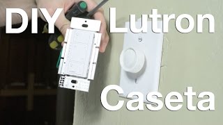 Lutron Caseta Dimmer Installation for a Beginner [upl. by Ybroc]