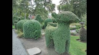 Green Animals Topiary Garden Including Flowers Trees Frogs and a Koi Fish [upl. by Collyer]