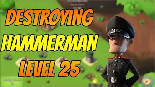 Boom Beach  How to Beat Hammerman HQ Level 25  HQ 7 [upl. by Hayotal93]