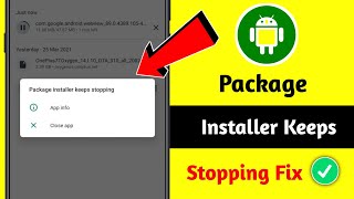 Package Installer Problem Solved  Package Installer Keeps Stopping Not Working 2024 [upl. by Dlaniger]