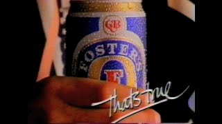 Fosters Lager TV ad  Thats True 1988 [upl. by Kcinimod]