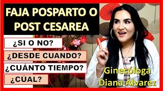 FAJAS POSTPARTO O CESAREA POR GINECOLOGA DIANA ALVAREZ [upl. by Schifra]