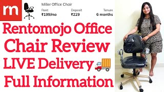 Rentomojo Office Chair Review  Rentomojo ReviewsRentomojo FurnitureRentomojo App Full Information [upl. by Beaufort249]