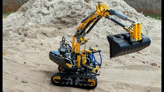 8T4T3 Lego technic motorized excavator MOC [upl. by Oralla982]