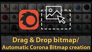 Drag amp Drop bitmap  Automatic Corona Bitmap creation  ezMat [upl. by Nodnar985]