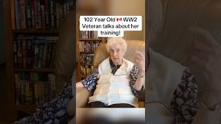 New Brunswick WW2 Veteran talks about her training shorts ww2 ww2veteran [upl. by Fiertz409]