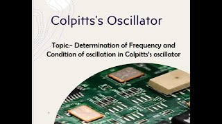 Colpitts Oscillator [upl. by Portia]