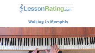 How to Play Walking in Memphis on the Piano [upl. by Haldane903]