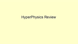 HyperPhysics Review [upl. by Zeralda770]