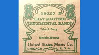 That Ragtime Regimental Band US brand Player Piano Roll [upl. by Coplin]