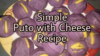 Simple Puto Recipe with cheese toppings [upl. by Mali]