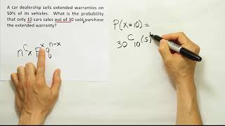 Applying the binomial probability formula probem 2 [upl. by Minny]