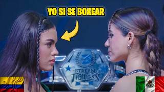 Boxeadora Mexicana Puso a Bailar Vallenato a Boxeadora Colombiana Que La Quería Humillar [upl. by Akirehs]