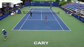 Golubic Viktorija v Smith Alana  W100 Cary [upl. by Yaeger]