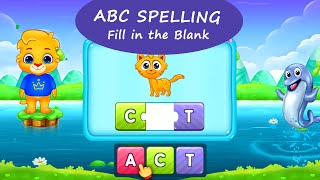 ABC Spelling and Phonics 2  Fill in the Blank with Lucas and Ruby  RV AppStudios Games [upl. by Tengdin351]