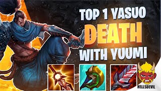 WILD RIFT  Top 1 Yasuo  Yuumi  DEATH  Challenger Yasuo Gameplay  Guide amp Build [upl. by Iinden]