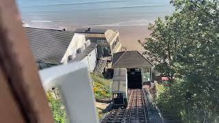 Scarborough  Going down in the South Cliff Lift 21 August 2023 [upl. by Alyahsat821]