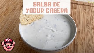 Salsa de Yogur Casera 🤤 ¡Receta GRIEGA TURCA y para KEBAB [upl. by Saduj314]