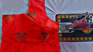 4 Dart Blouse Cutting amp Stitching  4 Tucks Belt Blouse Cutting and Stitching PihuTutorial [upl. by Wincer]