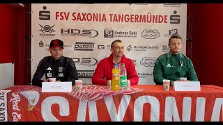 Pressekonferenz FSV Saxonia Tangermünde  TSV Niederndodeleben 061024 [upl. by Kaiulani]