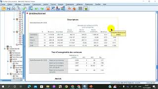 Analyse bivariée Anova avec Spss Part 2 [upl. by Esaertal]