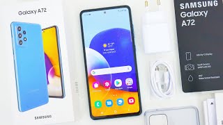 Samsung Galaxy A72 Unboxing Hands On amp First Impressions [upl. by Arotahs]