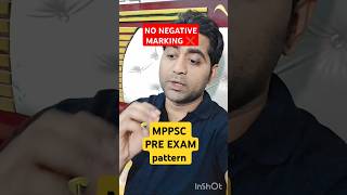 Mppsc pre exam pattern kya hai negative marking nahi hoti hai 😄shorts mppsc mppcs gyansir [upl. by Ekralc]