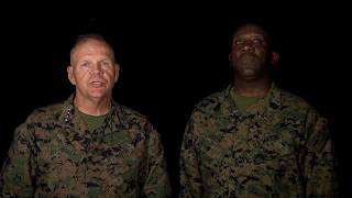 A message from the Commandant and Sergeant Major of the Marine Corps [upl. by Latin]