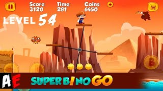 Level54 Super Bino Go Game Unlimited Coins amazing gameplay iOS Android Gameplay [upl. by Araeic]