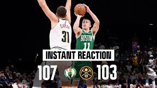 INSTANT REACTION Celtics kickoff preseason with win over Denver Nuggets in Abu Dhabi [upl. by Aip549]