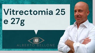 Vitrectomia 25 e 27g  Cosa è  Quando si utilizza [upl. by Siegfried401]