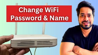 How to Change WiFi Password amp Name in Any Router from PCMobile [upl. by Nahgiem]