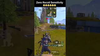 Zero Recoil Sensitivity Aftermath livik 😂 pubgmobile [upl. by Netniuq489]