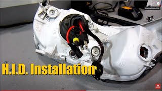 How To Install HID  High Intensity Discharge Lights Guide 1996 Civic  AnthonyJ350 [upl. by Lienahs207]