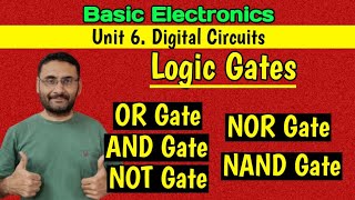 Logic Gates  OR gate  AND gate  NOT gate  NOR gate  NAND gate  Digital Circuits in हिन्दी [upl. by Sila]