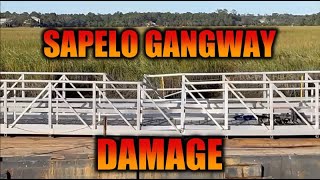 Sapelo Gangway Damage [upl. by Dami995]